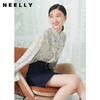 NEELLY纳俪商场同款秋季新款立领碎花衬衫女甜美荷叶边单排扣上衣N22074B04433 商品缩略图3