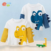 贝贝怡童装男童长袖T恤秋季新款中小童宝宝假两件儿童卡通圆领衫223S3105 商品缩略图8