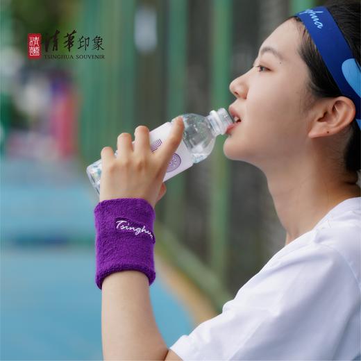 清华英文毛巾绣花吸汗运动护腕 商品图5