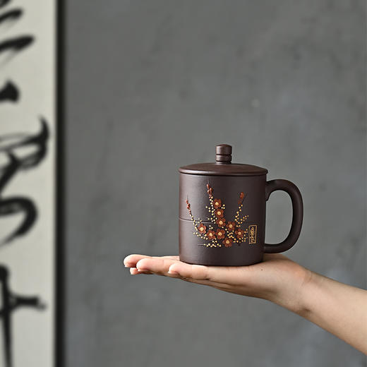 梵匠 『素雅盖杯』原矿紫泥 宜兴紫砂盖杯杯 340cc 商品图0