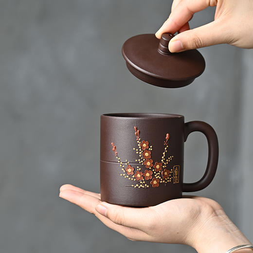 梵匠 『素雅盖杯』原矿紫泥 宜兴紫砂盖杯杯 340cc 商品图3