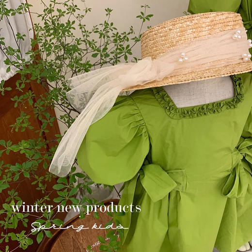 裁缝学苑QZ36 亲子新款连衣裙纸样女装夏季裙子泡泡袖打版裁剪图 商品图1