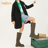 【春节不打烊】Safiya/索菲娅长筒靴2022冬季新款潮酷炸街防泼水真皮厚底显瘦长靴女  SF24117143 商品缩略图0