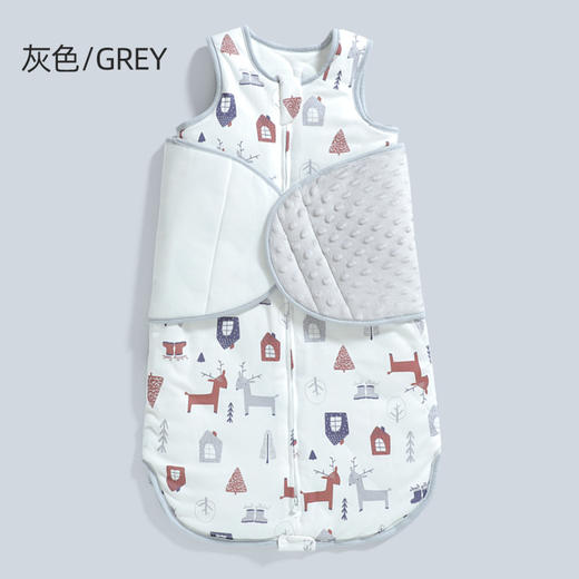 【“零”拘束 仿生高弹包裹感】婴幼儿纯棉儿防惊跳睡袋襁褓秋冬季新生儿抱被宝宝防惊吓防踢被 睡袋 商品图7