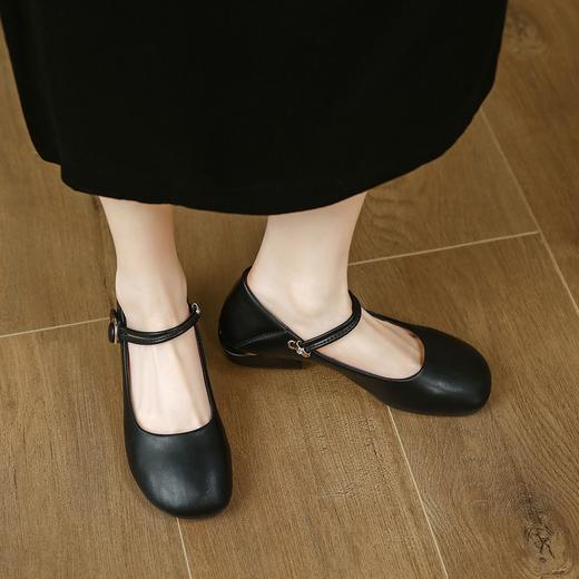 ZHR女鞋春秋新款浅口单鞋女低跟方头奶奶鞋甜美日系玛丽珍JK鞋夏 商品图2
