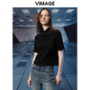 VIMAGE纬漫纪秋季新款半高领纯色舒适套头小上衣V1813418 商品缩略图4
