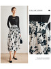 OLrain法式碎花半身裙女早秋2022年新款高级感高腰印花A字伞裙 商品缩略图0
