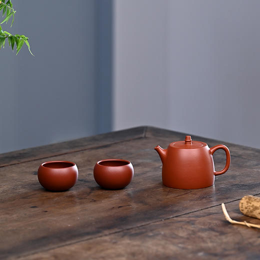 梵匠 『汉铎套壶』 原矿朱泥 宜兴原矿紫砂壶茶具套装茶壶 收藏茶文化茶器 商品图3
