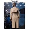 VIMAGE纬漫纪秋季新款洋气经典翻领束腰显瘦风衣外套女V1804404 商品缩略图5