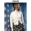VIMAGE纬漫纪秋季新款时尚高领简约纯色两件套针织衫上衣V1801414 商品缩略图8