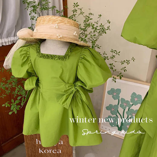 裁缝学苑QZ36 亲子新款连衣裙纸样女装夏季裙子泡泡袖打版裁剪图 商品图3