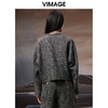 VIMAGE纬漫纪秋季新款粗花呢气质修身显瘦时尚格子短外套V1803417 商品缩略图5