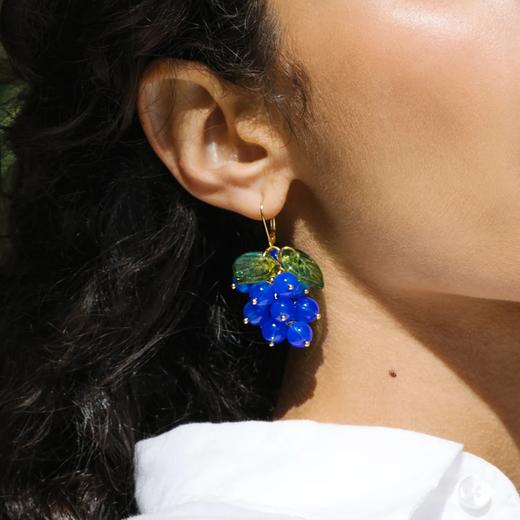 订购6周到｜Annele-Grapeful-蓝葡萄 耳环［芬兰设计师］ 商品图4