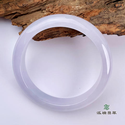 派瑞翡翠 翡翠手镯 糯种 紫色 商品图2