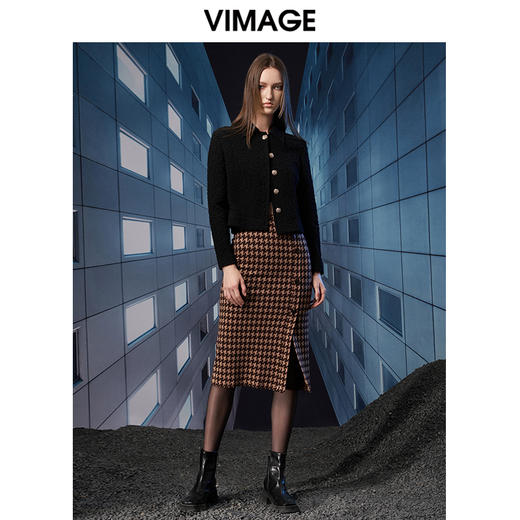 VIMAGE纬漫纪秋季新款修身显瘦百搭衬衣上衣V1809412 商品图4