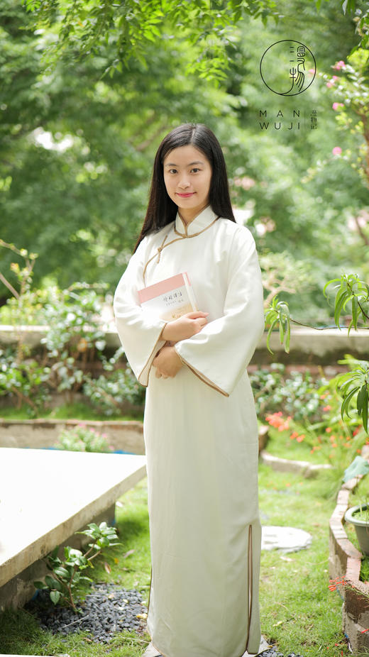 包边连肩喇叭袖旗袍 商品图2