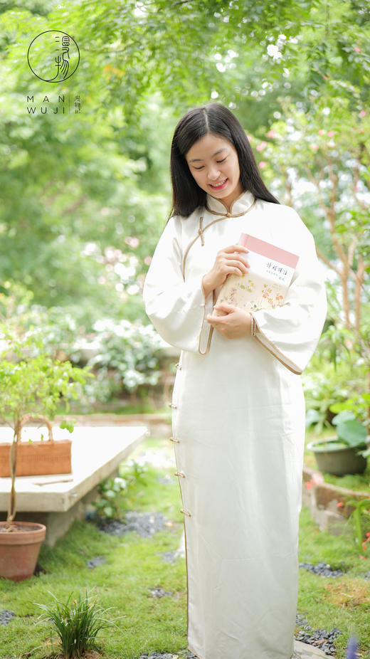 包边连肩喇叭袖旗袍 商品图4