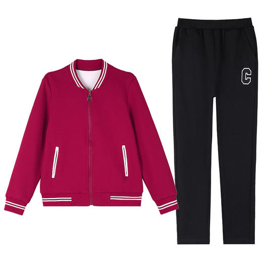 网红大码棒球服运动套装女春秋季2022新款中年妈妈休闲装TRFB7510 商品图8