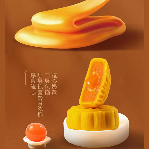 明祖-奶黄流心月饼（爆款）-55g*6/2盒 商品图3