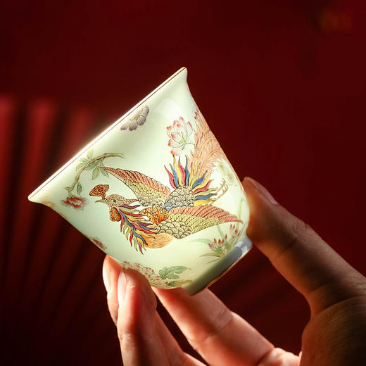 【宝】天青雕刻龙凤呈祥对杯限量款产品可选编号 商品图3