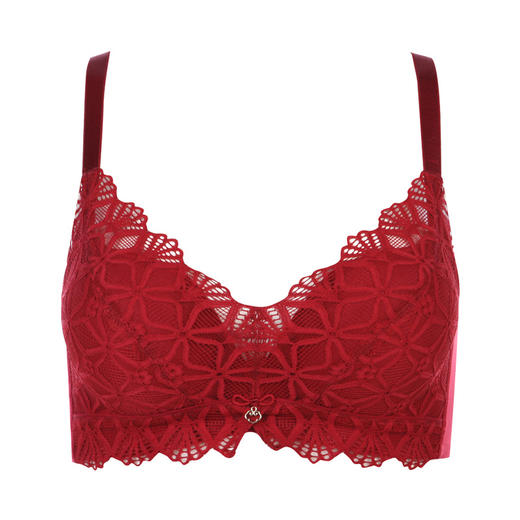 都市丽人自然舒适B杯常规内衣蕾丝薄3/4杯文胸三排扣软脂胶圈LB22G7 商品图3