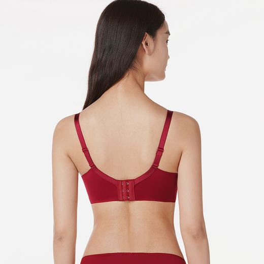 都市丽人自然舒适B杯常规内衣蕾丝薄3/4杯文胸三排扣软脂胶圈LB22G7 商品图2