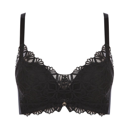 都市丽人自然舒适B杯常规内衣蕾丝薄3/4杯文胸三排扣软脂胶圈LB22G7 商品图6