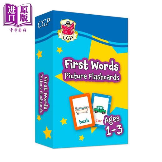 预售 【中商原版】CGP New First Words Picture Flashcards for Ages 1-3 CGP 1-3 岁单词图片闪卡 英文原版 商品图0