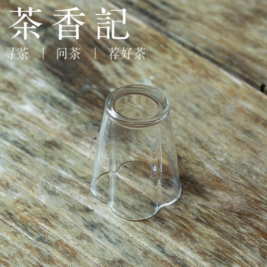 茶香记 耐高温透明玻璃 海棠品杯 玻璃杯 酒杯 小茶杯 耐热透亮 商品图2