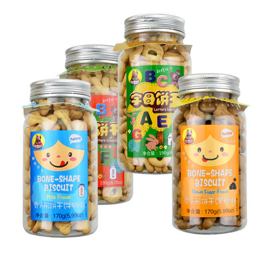 河马莉 • 字母型饼干190克和骨头饼干170克 商品图1