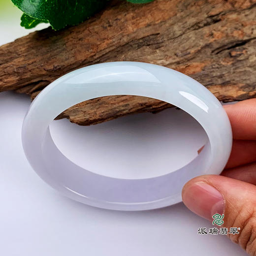 派瑞翡翠 翡翠手镯 糯种 紫色 商品图2