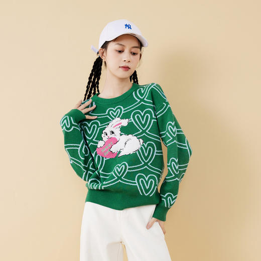 【妈妈款】【mini亲子】迷你巴拉女童套头毛衣秋亲子母女装针织衫 商品图2