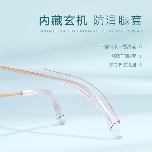 普莱斯PM20009 合金+TR+半钛 轻复古方框镜 商品图4