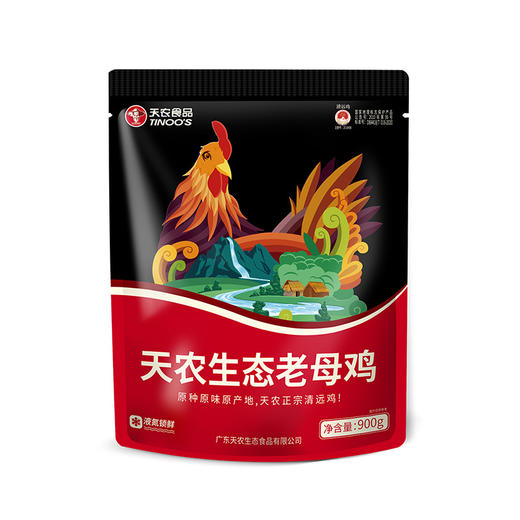 天农清远鸡老母鸡900g 生态散养老母鸡养足365天 家庭煲汤滋补 孕妇月子煲汤 商品图6