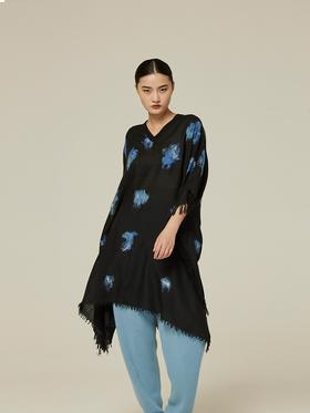 羊绒手工毛毡斗篷上衣 SJF94P405K