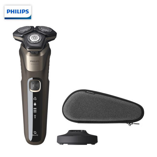 飞利浦（PHILIPS）剃须刀电动刮胡刀 干湿双剃三刀头男士剃胡刀胡须刀送男友礼物 S5536/09 商品图0