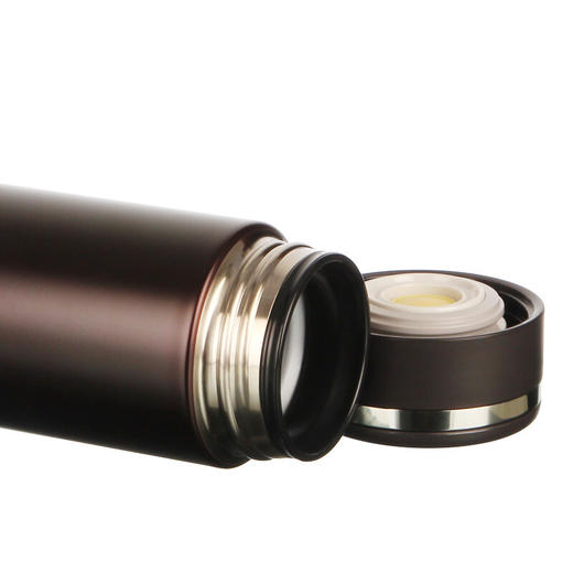 象印（ZO JIRUSHI） 保温杯进口不锈钢双层真空保冷杯时尚旅行办公水杯子480ml SM-JZ48-TD棕黑色 商品图3