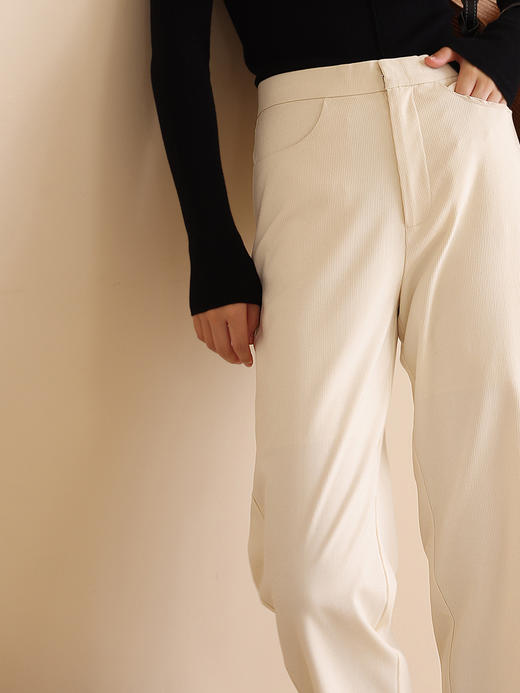 HeyDress休闲裤女春秋宽松烟管裤直筒裤九分裤显高香蕉裤黑色裤子 商品图3