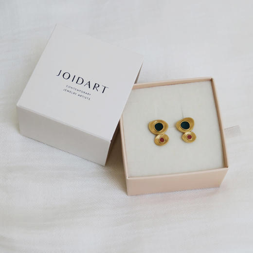 北京仓｜Joidart-Favorita-双色 珐琅 耳钉［西班牙设计师］ 商品图3