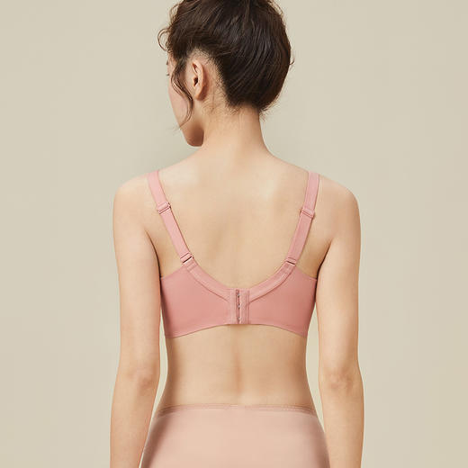 都市丽人自然舒适B杯常规内衣蕾丝中厚3/4杯文胸三排扣树脂胶圈LB221G 商品图2