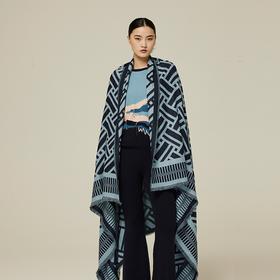 羊绒羊毛提花披肩 SJF94P631W