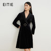 EITIE爱特爱秋冬新款束腰长袖优雅气质显瘦连衣裙6707430 商品缩略图0