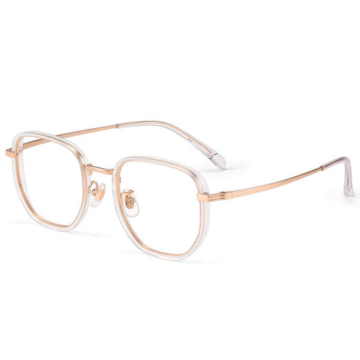 普莱斯PM20009 合金+TR+半钛 轻复古方框镜 商品图0