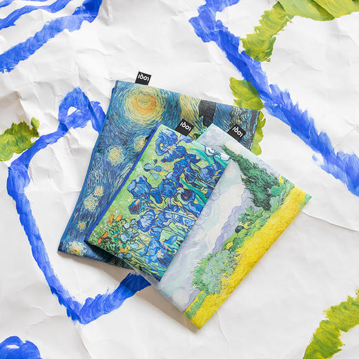 LOQI梵高名画收纳套袋大中小分类整理洗漱袋旅行分装拉链化妆包 商品图1