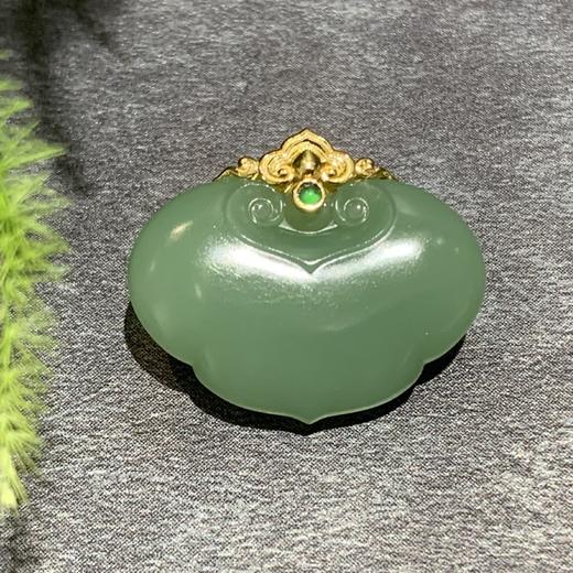 【御珠宫坊】金镶碧玉如意 商品图5