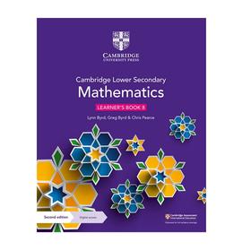 【中商原版】Cambridge Lower Secondary Mathematics Learners Book 8 英文原版剑桥初中数学学习者第8册 含1年订阅数字访问