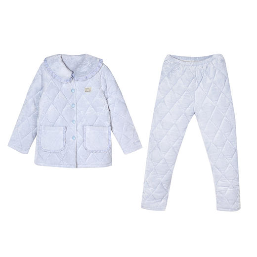 都市丽人睡衣三层夹棉法兰绒夹棉家居服长袖类LH21L9 商品图3