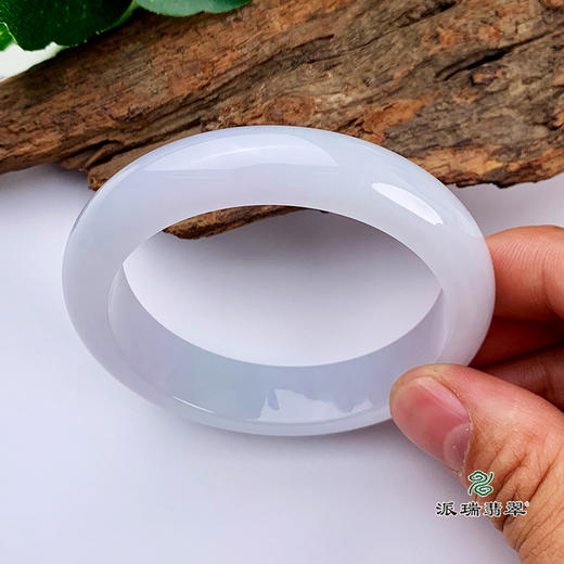 派瑞翡翠 翡翠手镯 糯种 紫色 商品图2