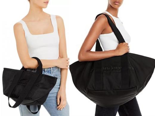 山大王 徽标刺绣手提包购物袋单肩包 中号/大号Z-7136 商品图0