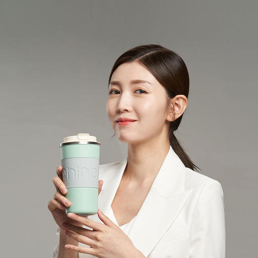 TD50200602 独角犀Rhinolife 简约保温咖啡杯 500mL  豆蔻绿 商品图7